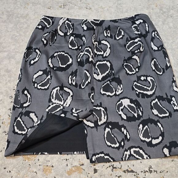 Ann Taylor Printed Cotton Pencil Skirt - Picture 4 of 14